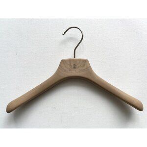 Brunello Cucinelli Kids Branded Clothing Hanger Faux Wood 12"x9"